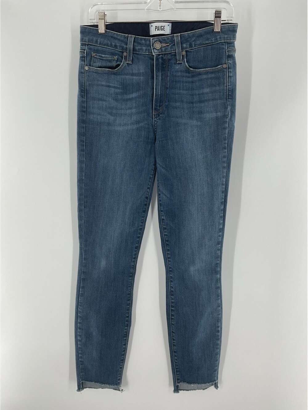 Paige Women’s Blue Jeans Size 28 Cut Off Ankle 095